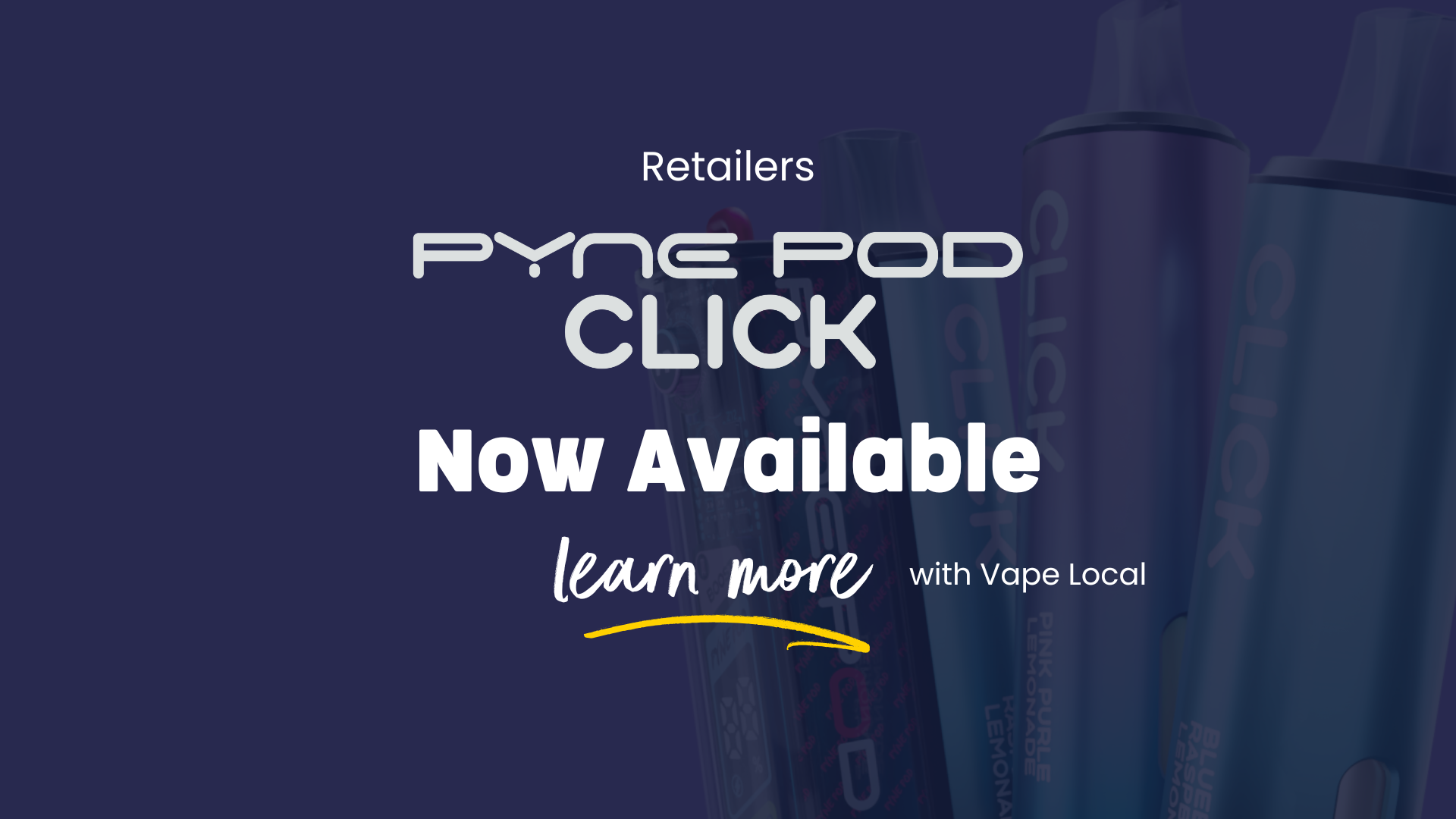 Pyne Pod Click 50K Prefilled Pod Kit  Vape Local