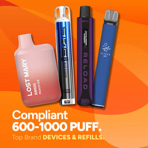 Post Ban Compliant 600 Puffs