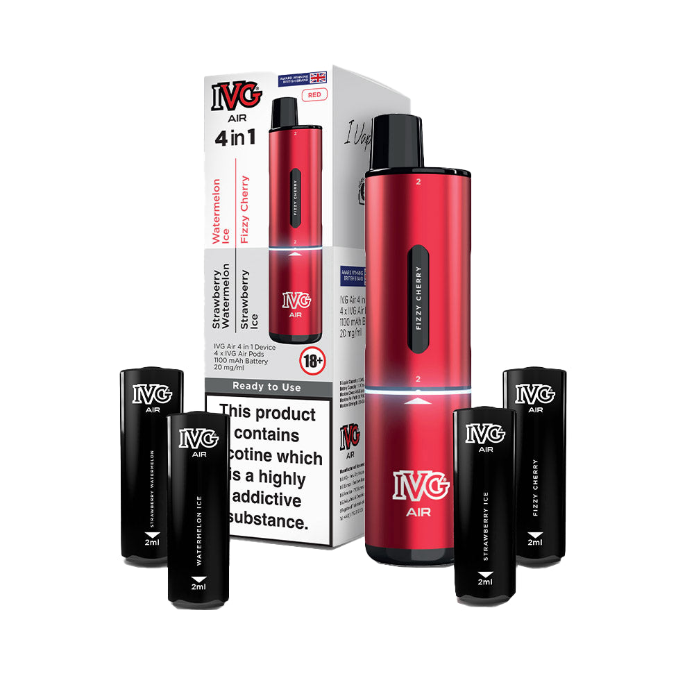 IVG Air 4 in 1 - Red Starter Kit  Vape Local