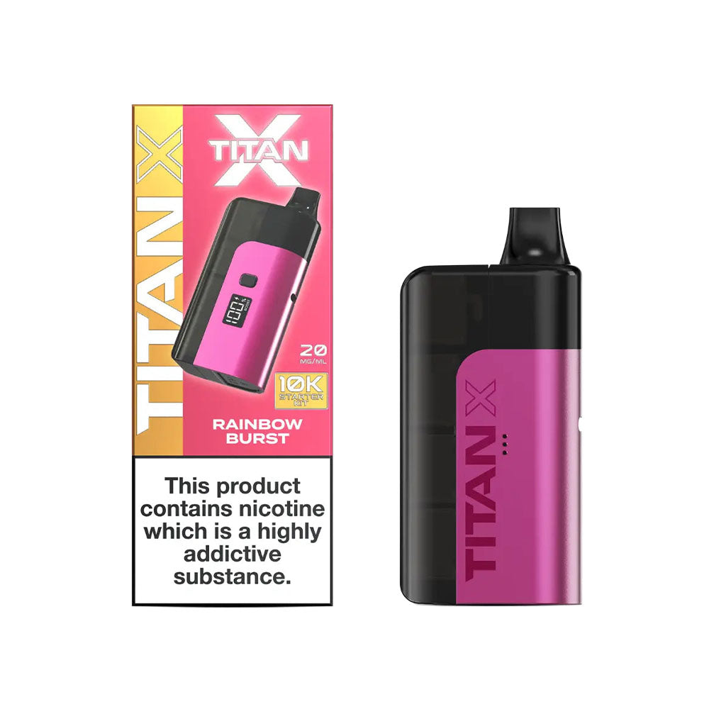 Titan X Starter Kit 20mg Rainbow Burst