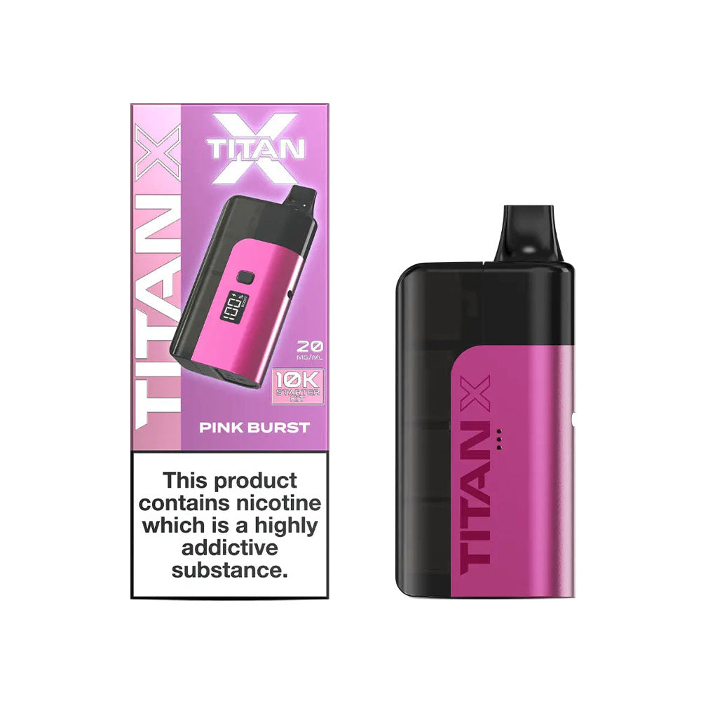 Titan X Starter Kit 20mg Pink Burst Vape Local Titan X Starter Kit 20mg Pink Burst Vape Local