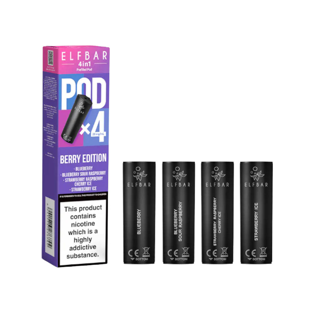 ELFbar 4in1 Prefilled Pod × 4 Pack Berry Edition