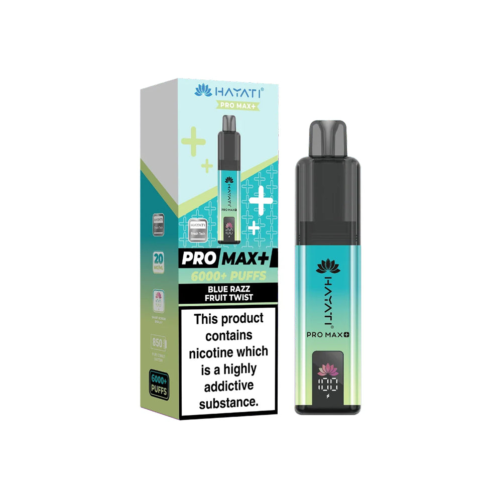 Hayati Pro Max+ Kit 20mg Blue Razz Fruit Twist