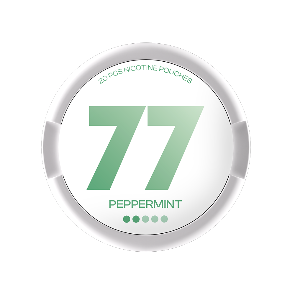 77 Nicotine pouches Peppermint 5.2mg