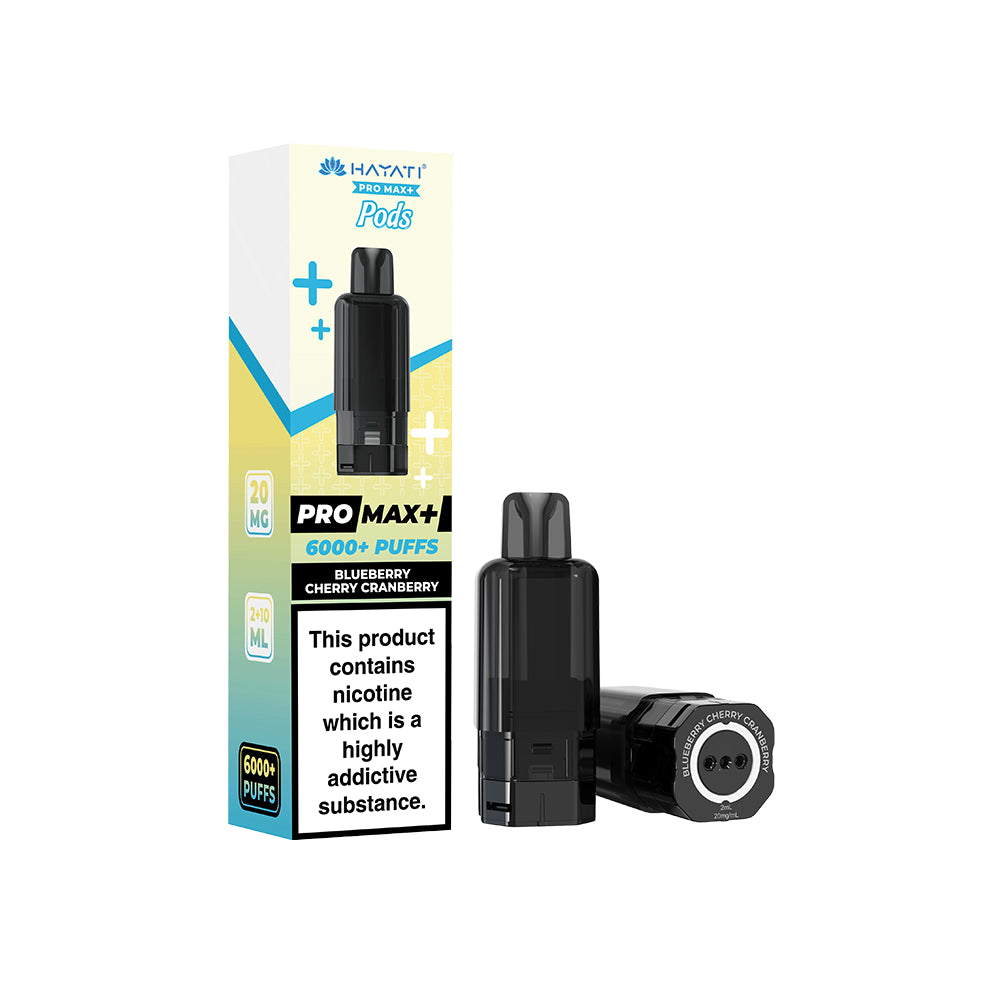 Hayati Pro Max+ Pods 20mg Blueberry Cherry Cranberry
