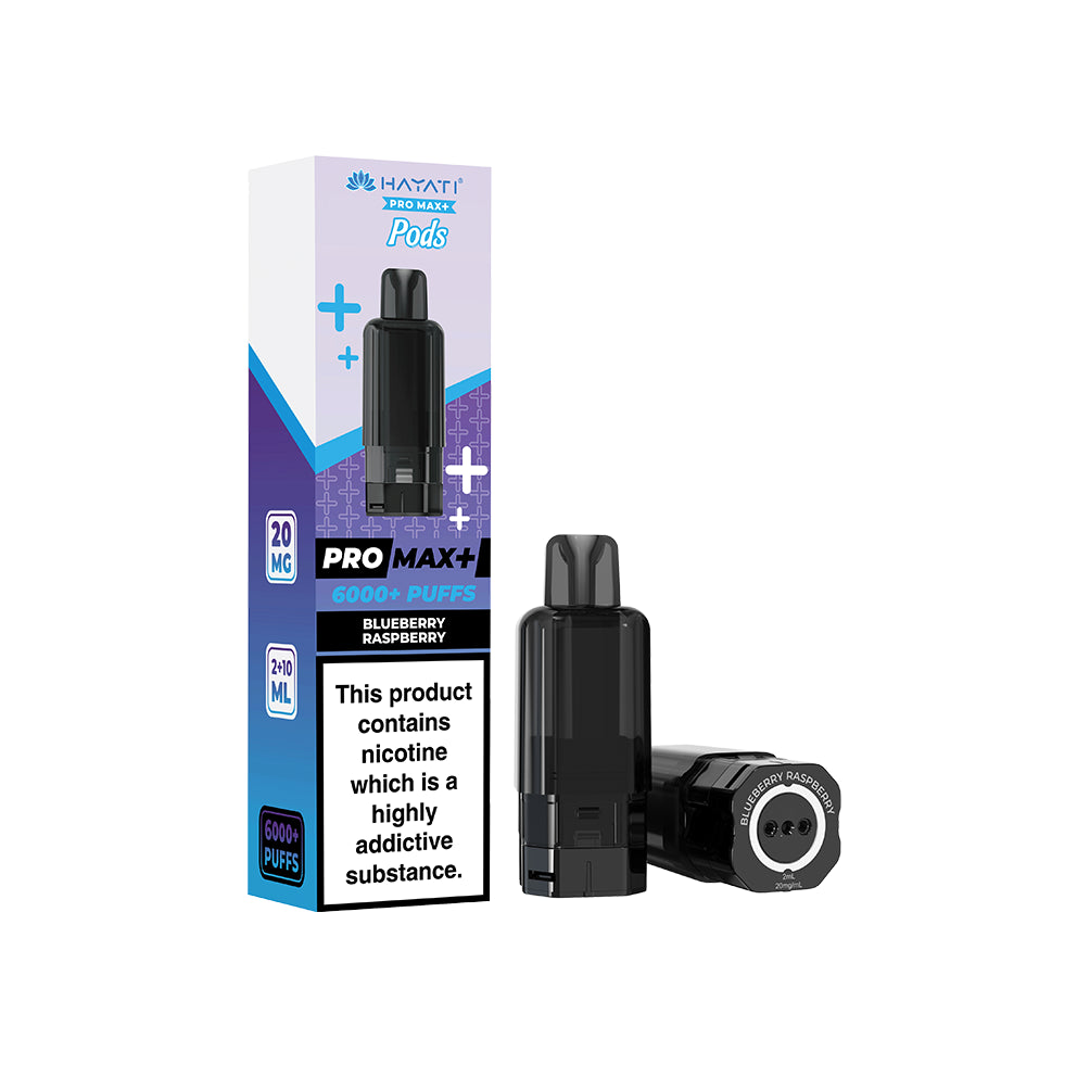 Hayati Pro Max+ Pods 20mg Blueberry Raspberry