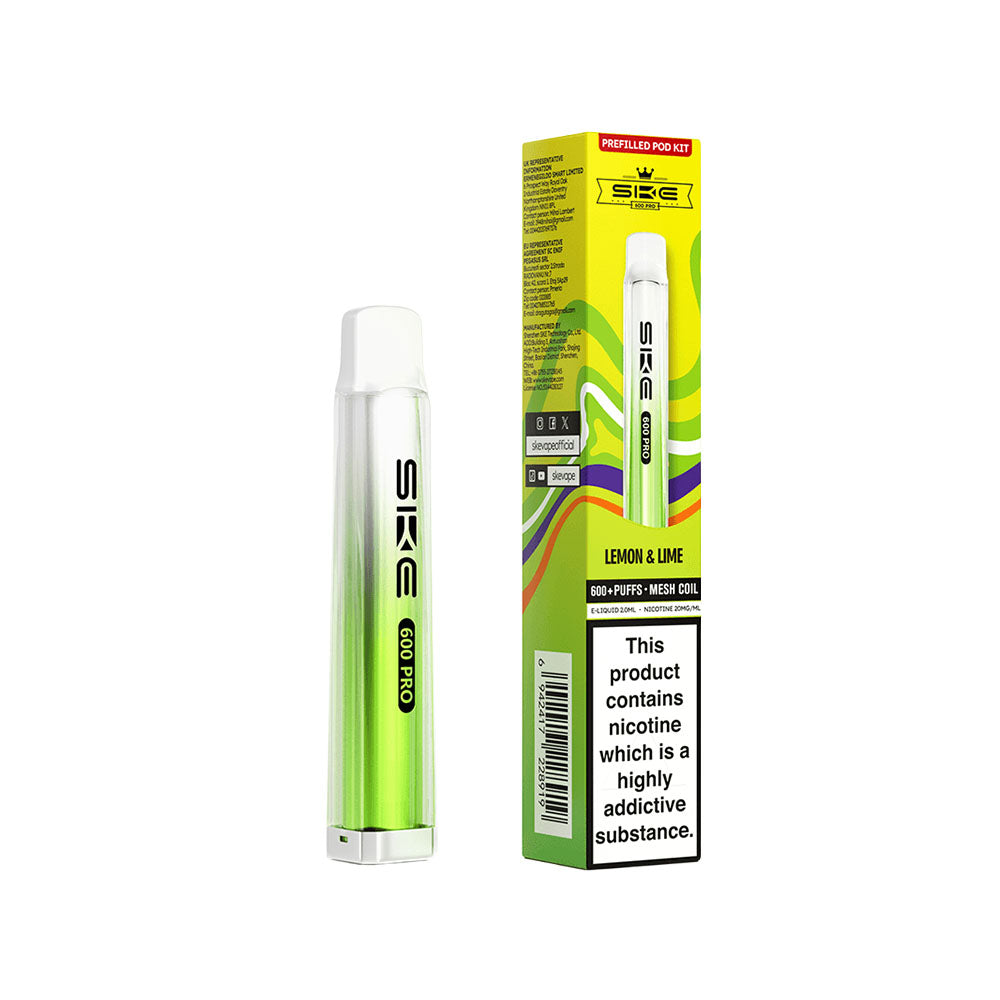 lemon and lime vape crystal Crystal 600 Pro Kit Lemon & Lime – Vape Local