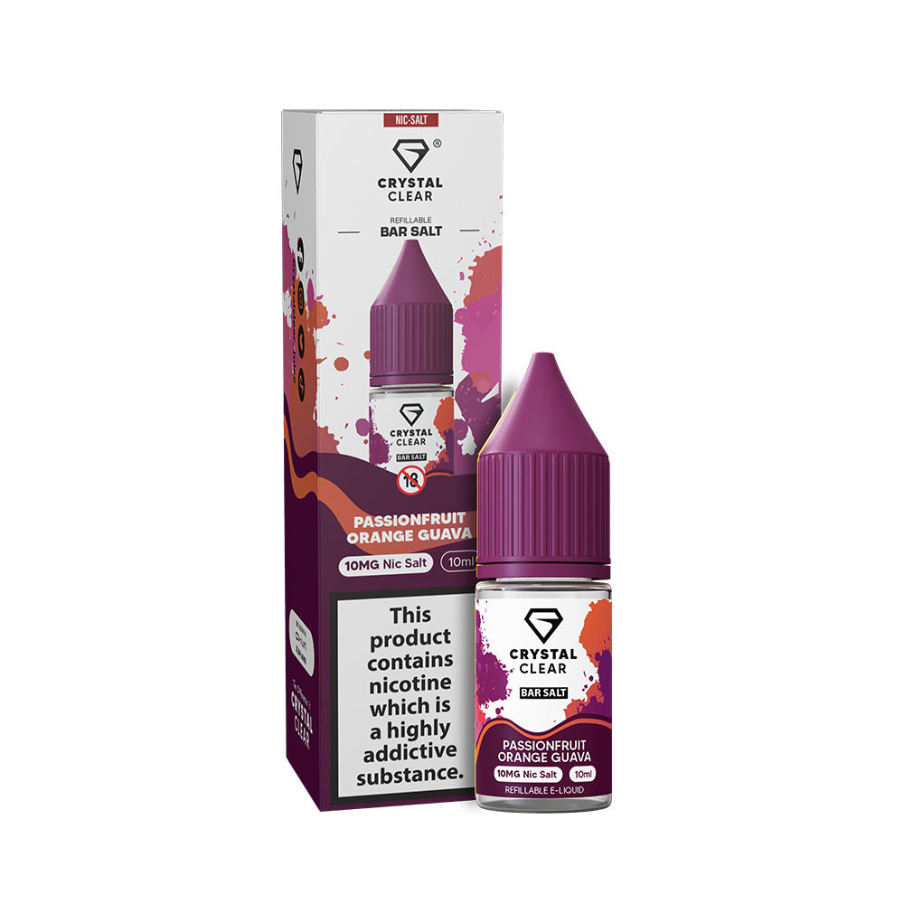 Crystal Clear 10ml Passionfruit Orange Guava 20mg