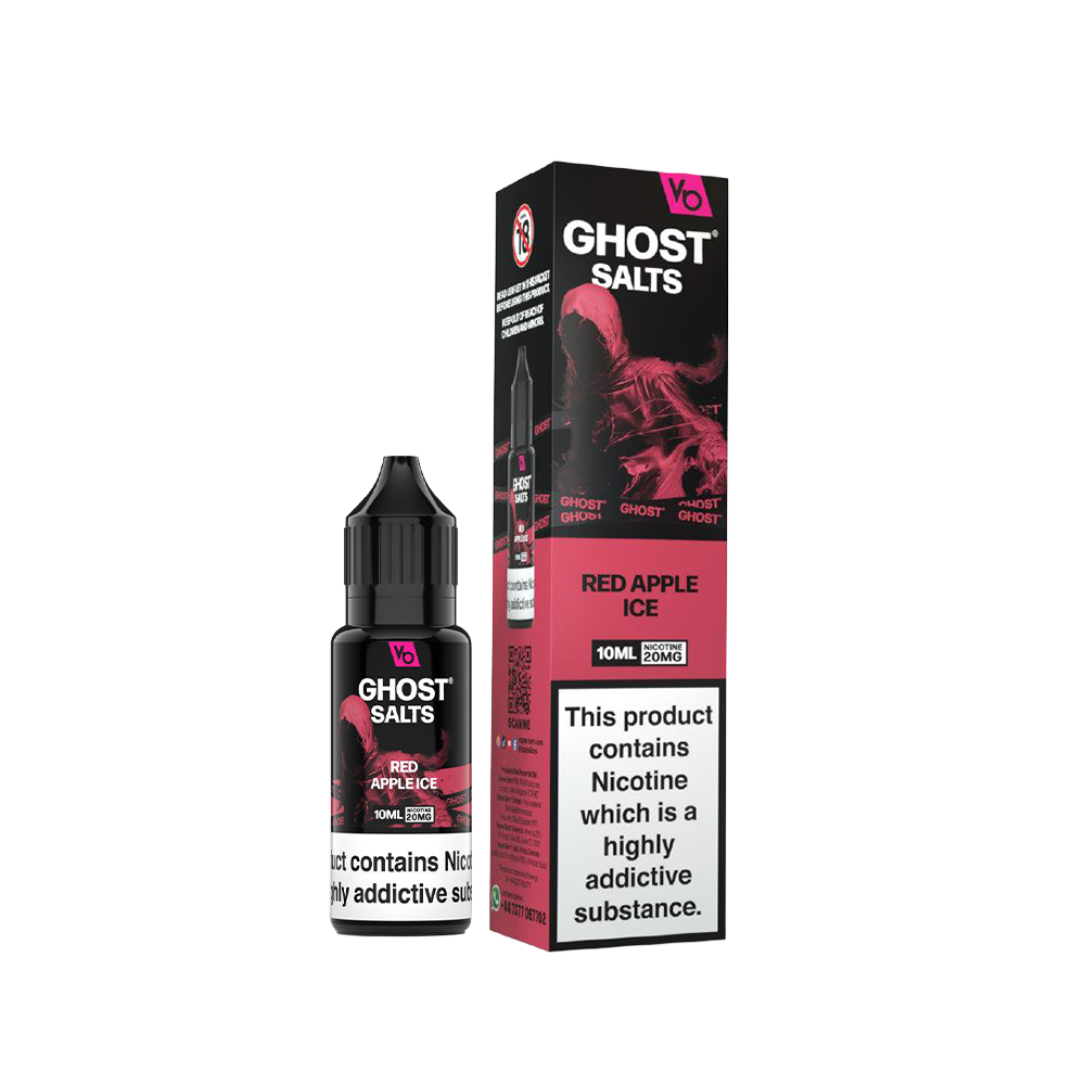 Vapes Bars Ghost Salt 10mg Red Apple Ice