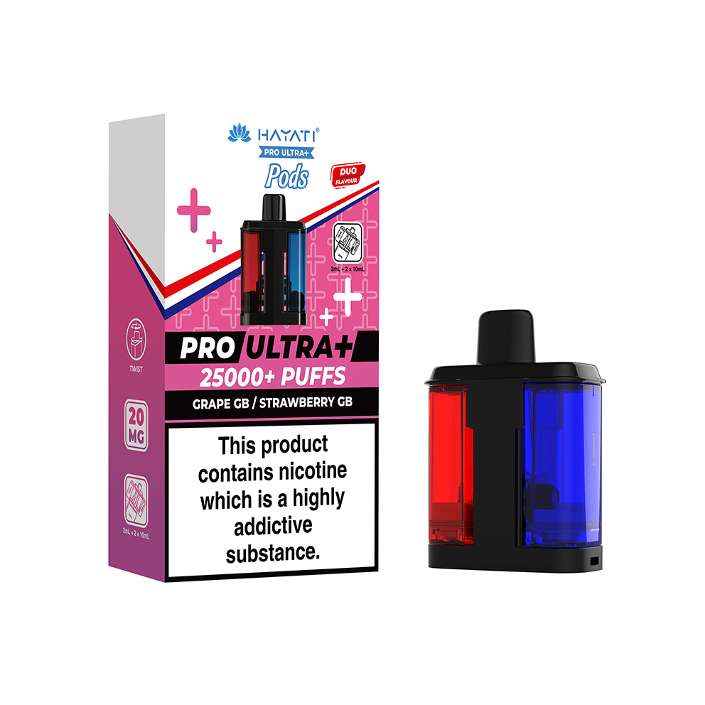 Hayati Pro Ultra+ Refill Pod Grape GB / Strawberry GB