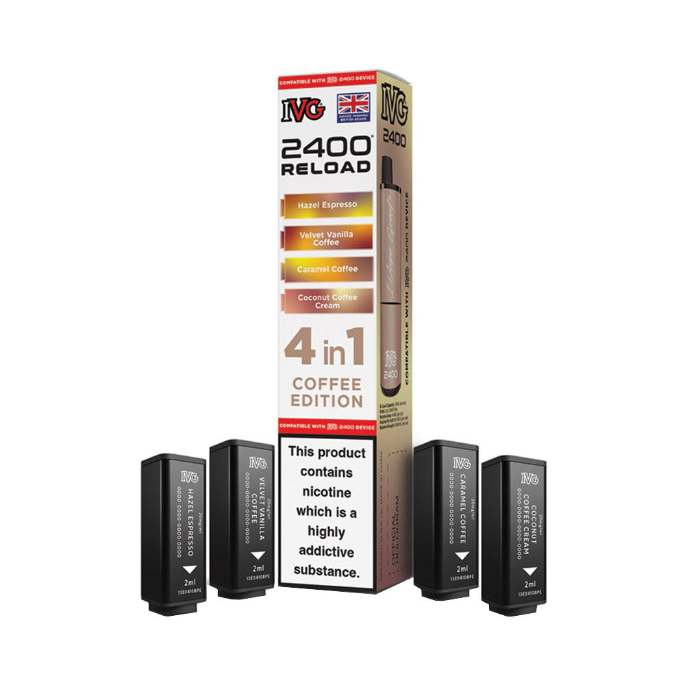 ivg 2400 reload 4 in 1 pink edition IVG 2400 Reload 4 in 1 Prefilled Pods Pink Edition main image 1
