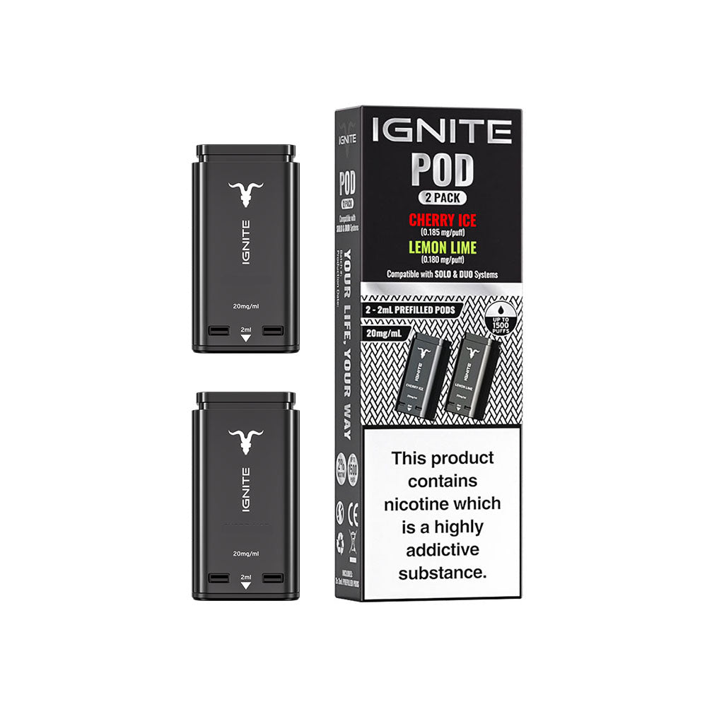 Ignite P15 DUO 2 Pack Refill Cherry Ice + Lemon & Lime
