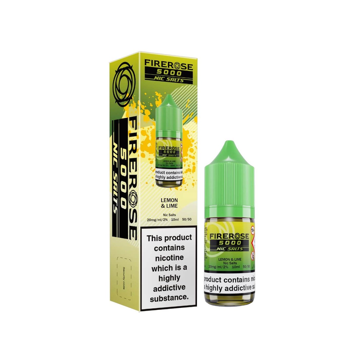 Firerose 5000 Nic Salts Lemon Lime 10mg