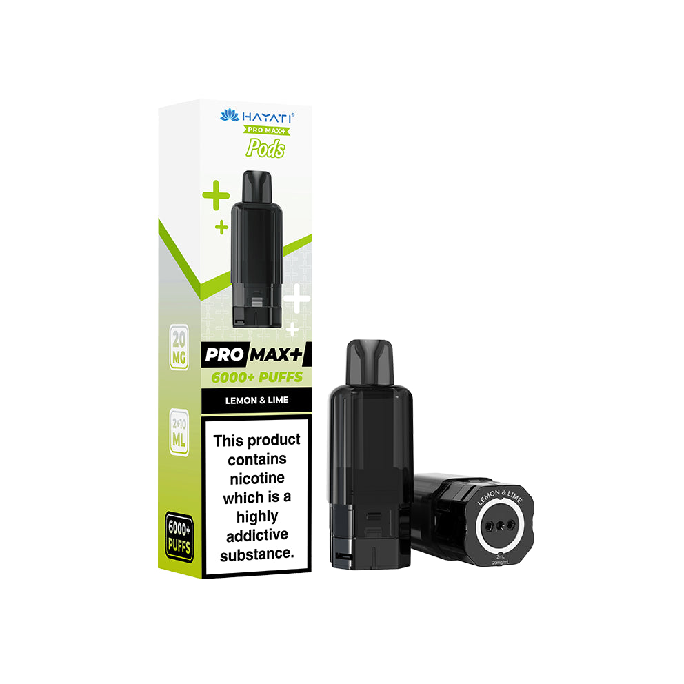 Hayati Pro Max+ Pods 20mg Lemon&Lime
