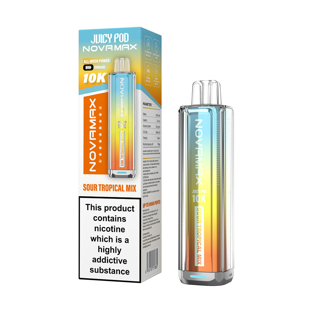 vape tropical mix SKE Crystal 4in1 2400 Tropical Mixed 2400 Prefilled Pod Vape – Royal Vapes main image 1
