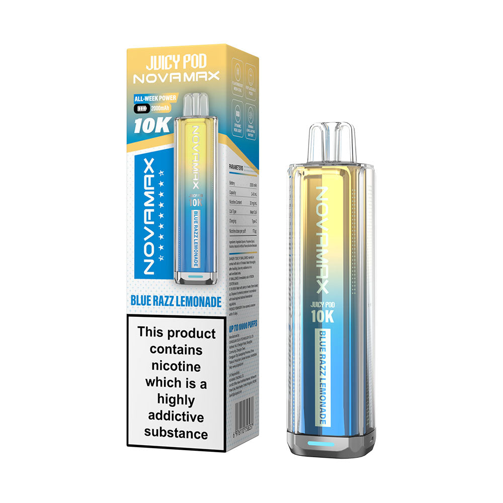 NOVAMAX 10K Kit Blue Razz Lemonade 20mg
