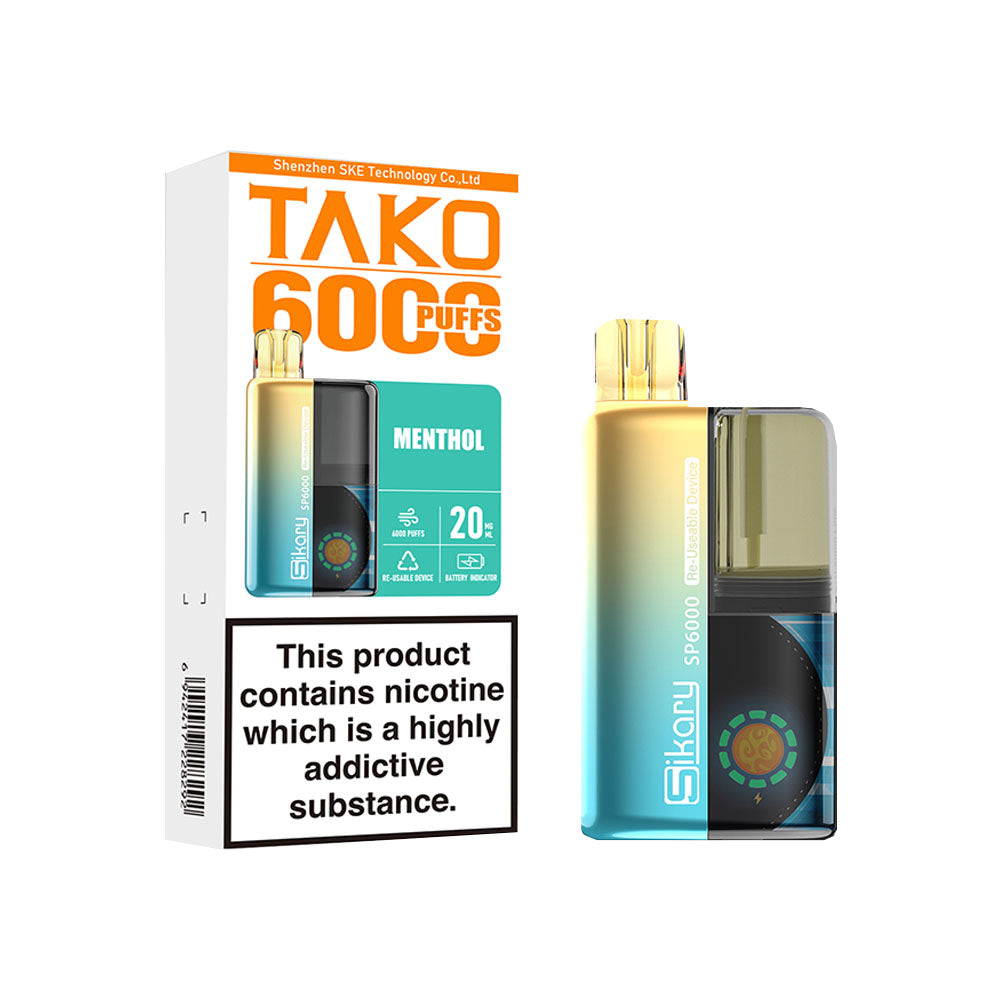 Sikary Tako SP6000 Menthol 20mg