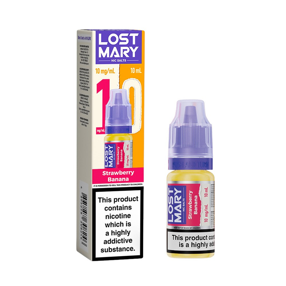 Lost Mary Nic Salts Strawberry Banana 5mg  Vape Local