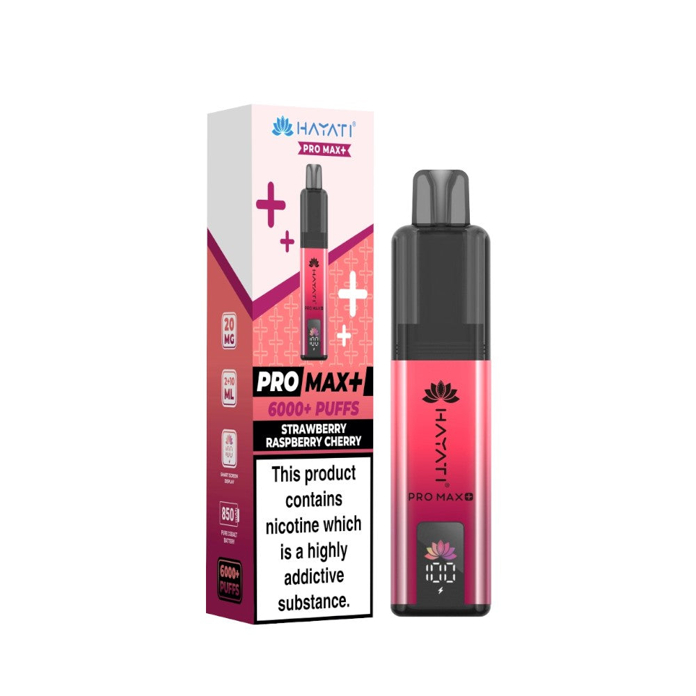 Hayati Pro Max+ Kit 20mg Strawberry Raspberry Cherry