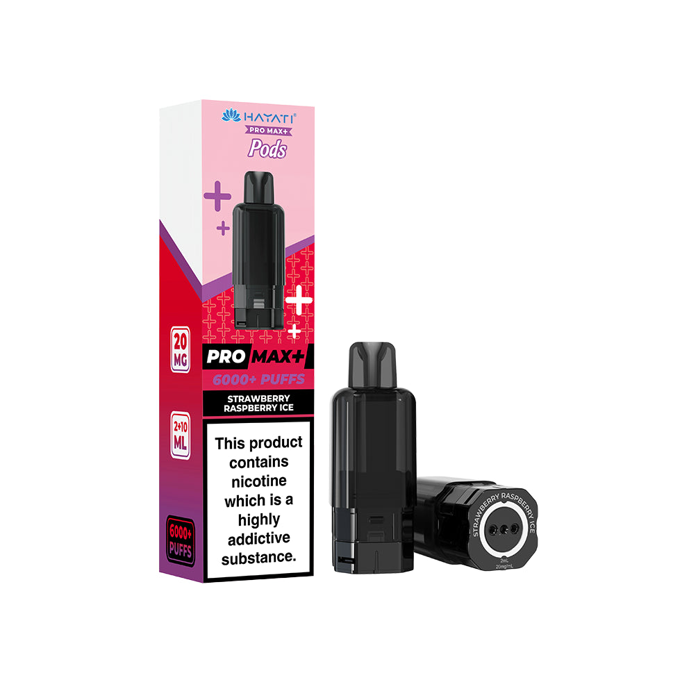 Hayati Pro Max+ Pods 20mg Strawberry Raspberry Ice