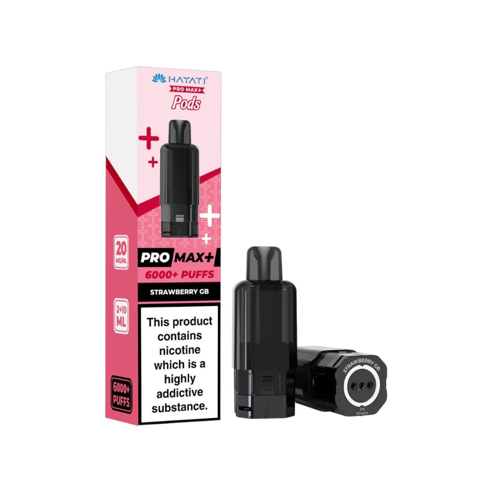 Hayati Pro Max+ Pods 20mg Strawberry GB