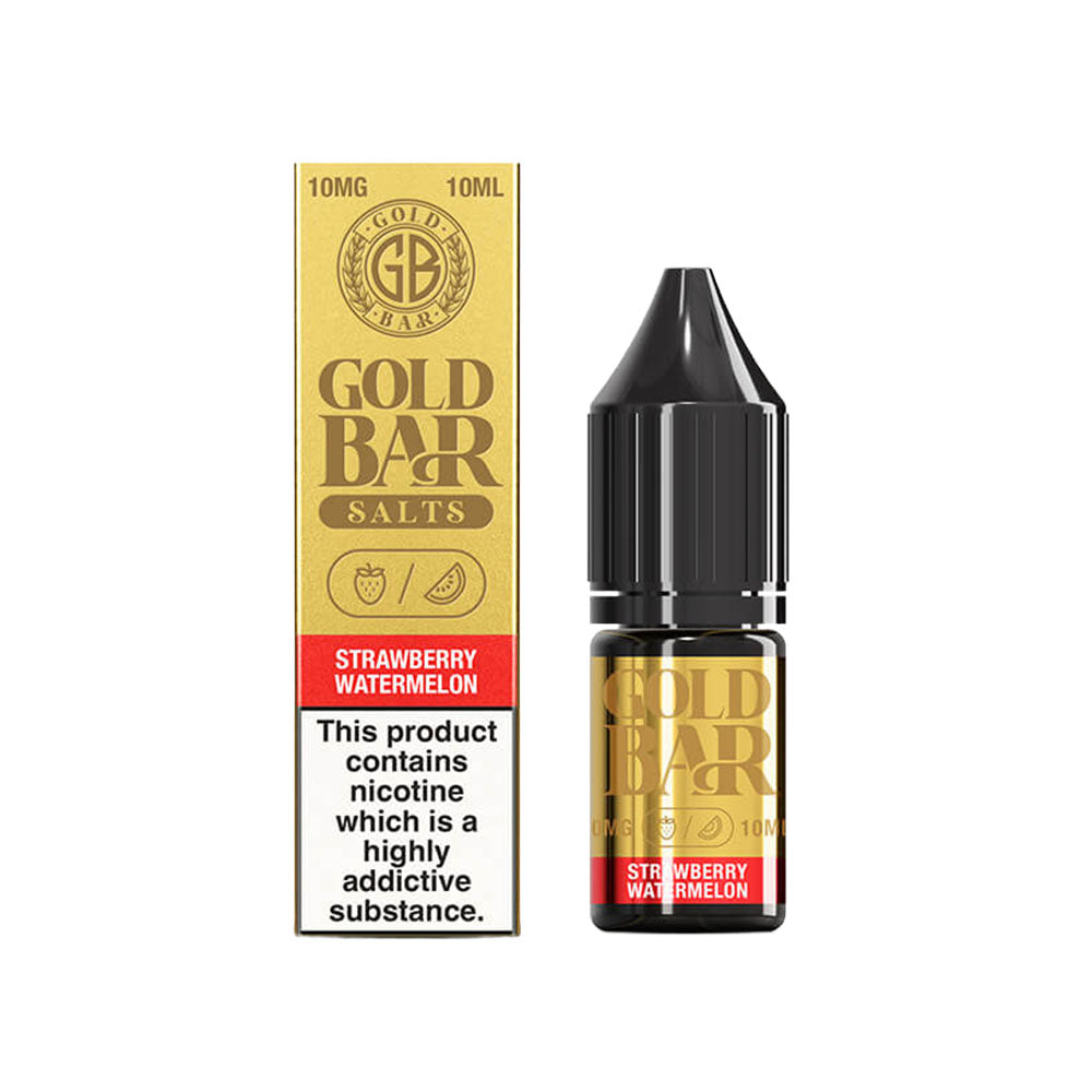 Gold Bar Nic Salts Strawberry Watermelon 10mg