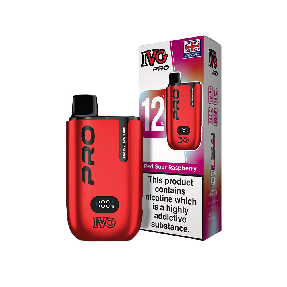 IVG PRO 12 Starter Kit Red Sour Raspberry 20mg