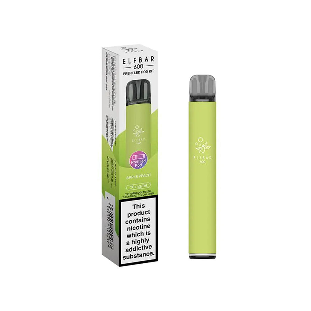 ELFbar 600 Rechargeable Kit Apple Peach
