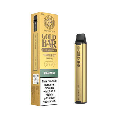 Gold Bar Pod System Starter Kit Spearmint 20mg
