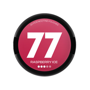 77 Nicotine Pouches Raspberry Ice