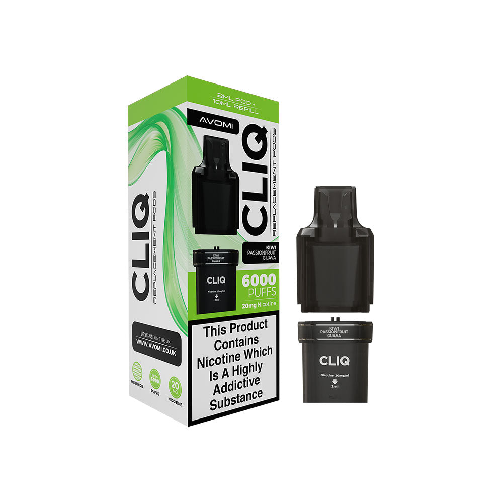 Avomi Cliq Prefilled Replacement Pod Kiwi Passionfruit Guava
