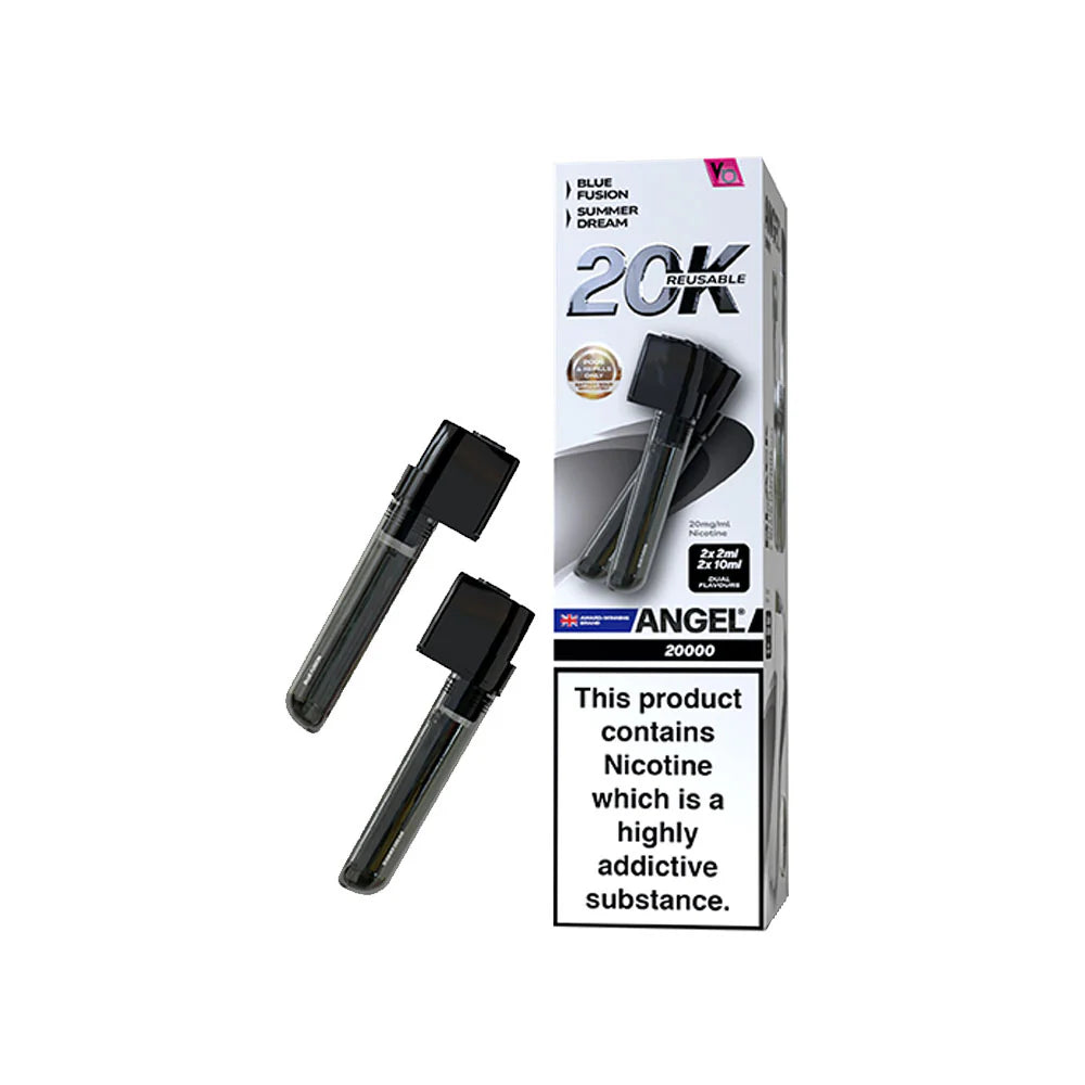 Vapes Bars Angel 20000 Black Edition Pods 20mg - Single Unit