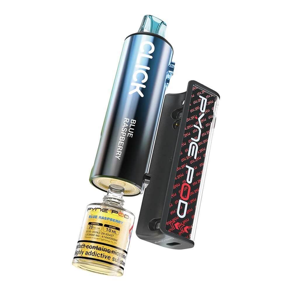 Pyne Pod Click 10k Device - Blueberry Raspberry – Vape Local