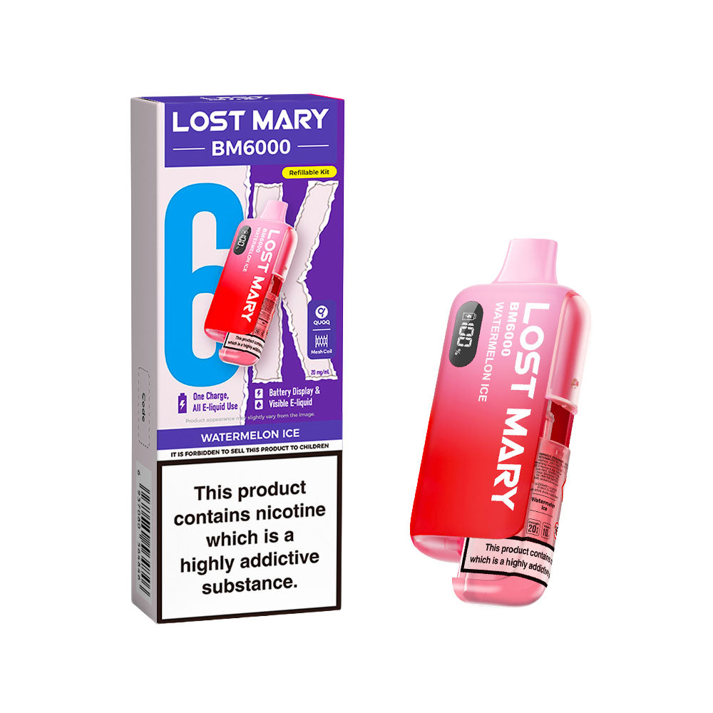 Lost Mary BM6000 Rechargeable Pod Kit Watermelon Ice