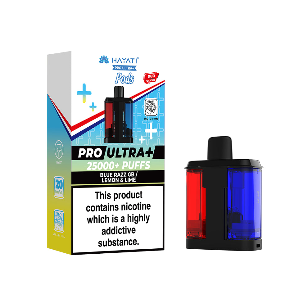 Hayati Pro Ultra+ Refill Pod Blue Razz Gb / Lemon & Lime