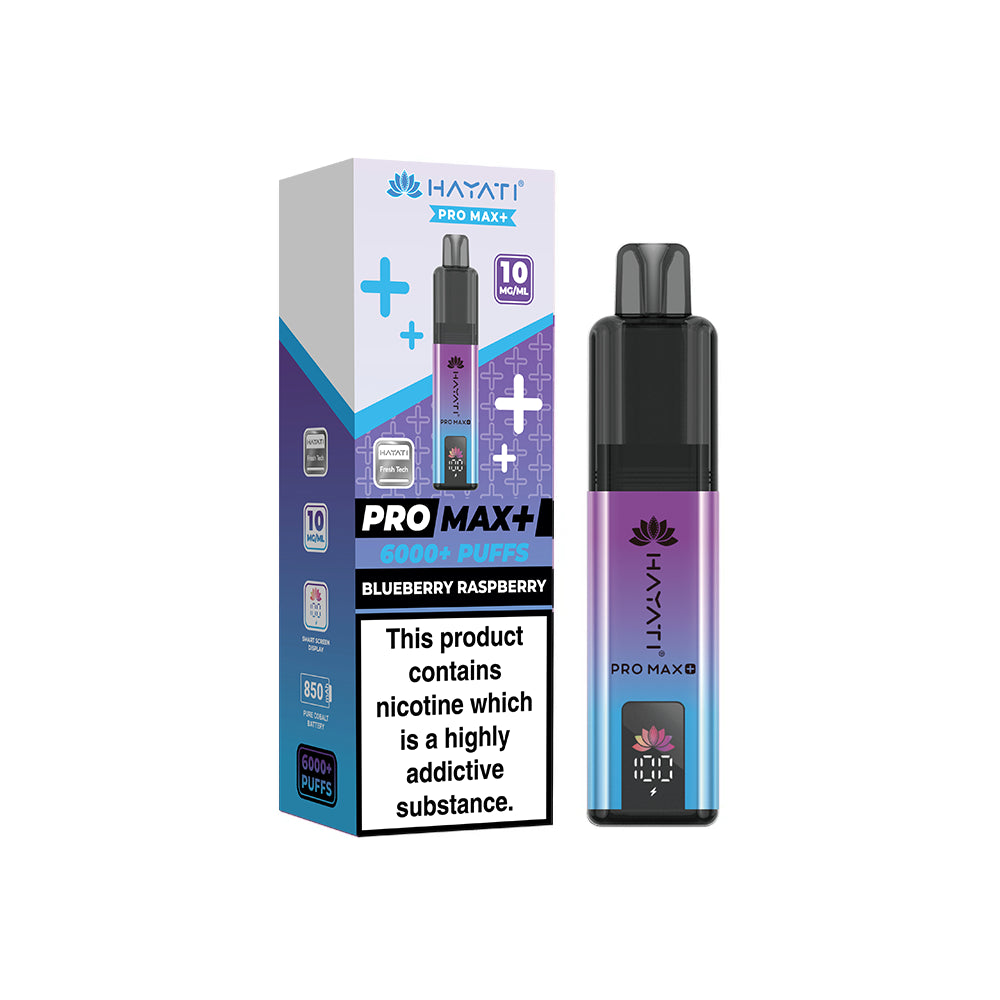 Hayati Pro Max+ Kit 10mg Blueberry Raspberry
