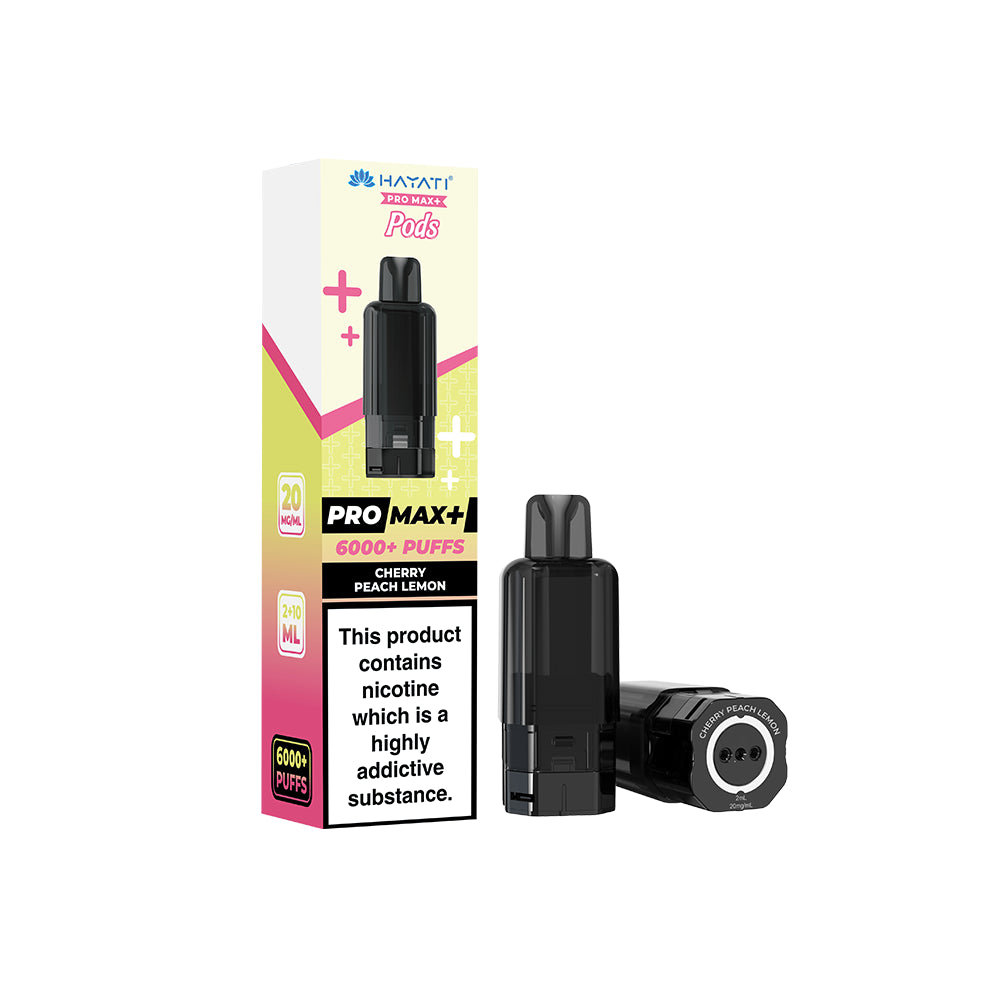 Hayati Pro Max+ Pods Cherry Peach Lemon