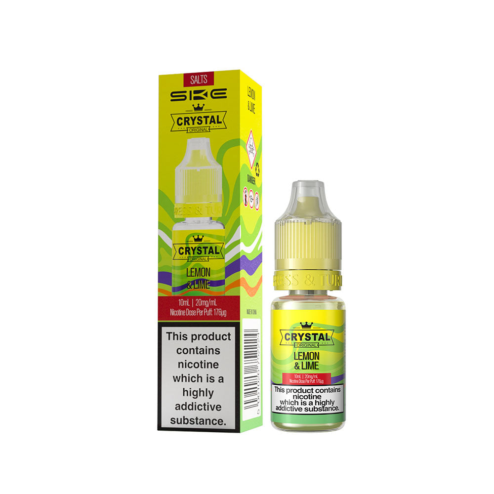 SKE Crystal Nic Salts 10ml Lemon & Lime 20mg - Single Unit