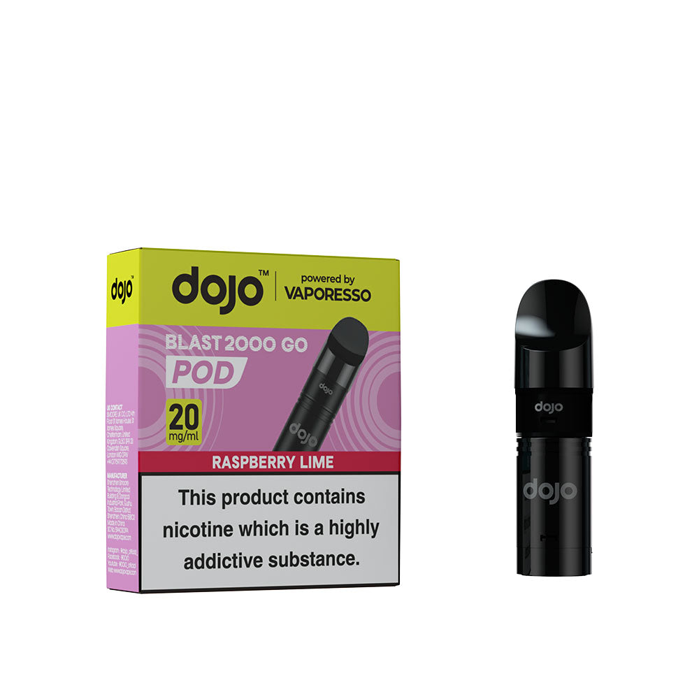 Dojo Blast Go 2000 Pod Raspberry Lime