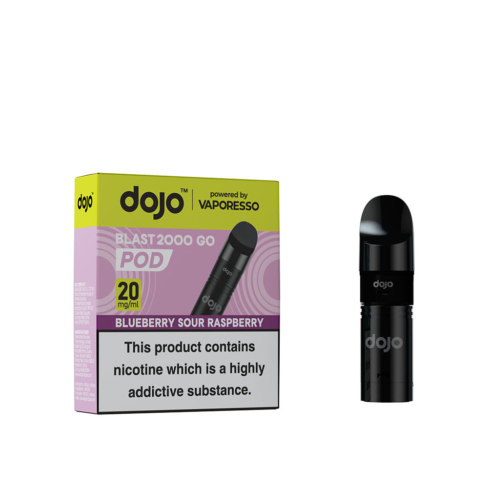 Dojo Blast Go 2000 Pod Blueberry Sour Raspberry
