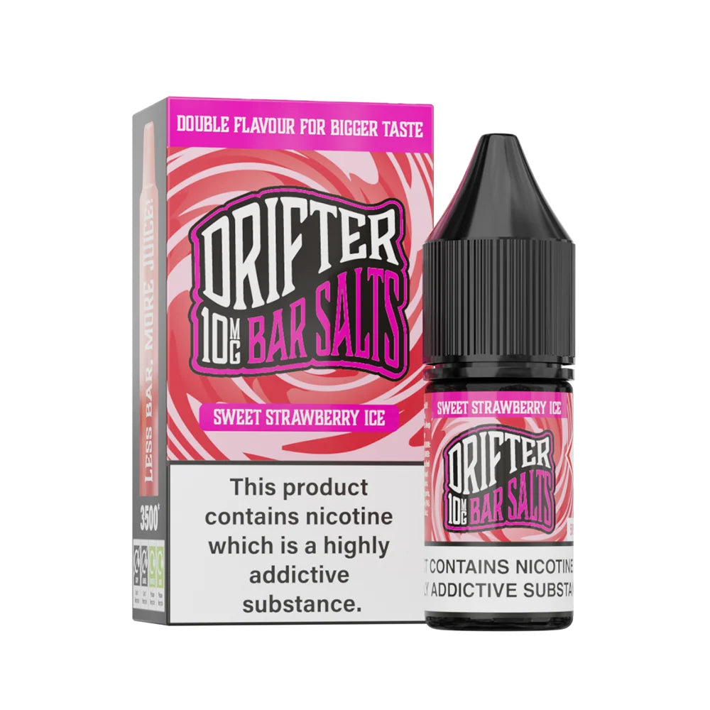 ‍Drifter Bar Nic Salts 12 x Sweet Strawberry Ice 10mg - Outer (100% off)