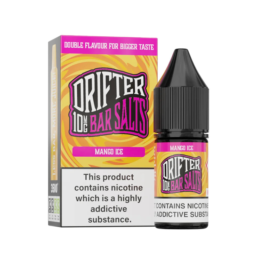 ‍Drifter Bar Nic Salts 12 x Mango Ice 10mg - Outer (100% off)