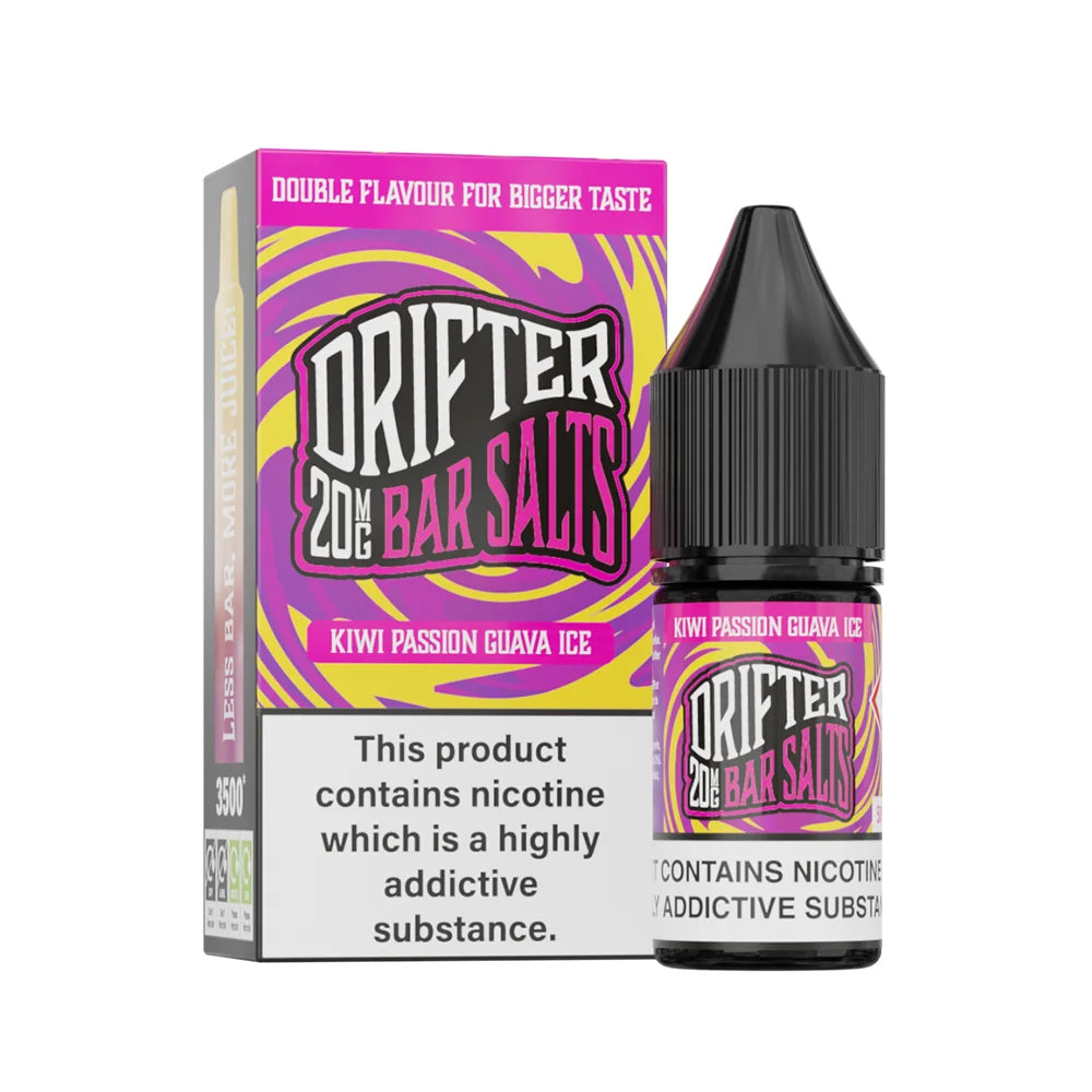 Drifter Bar Nic Salts Kiwi Passion Guava Ice 20mg