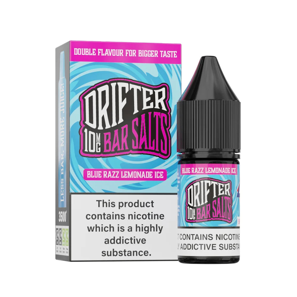 Drifter Bar Nic Salts Blue Razz Lemonade Ice 10mg