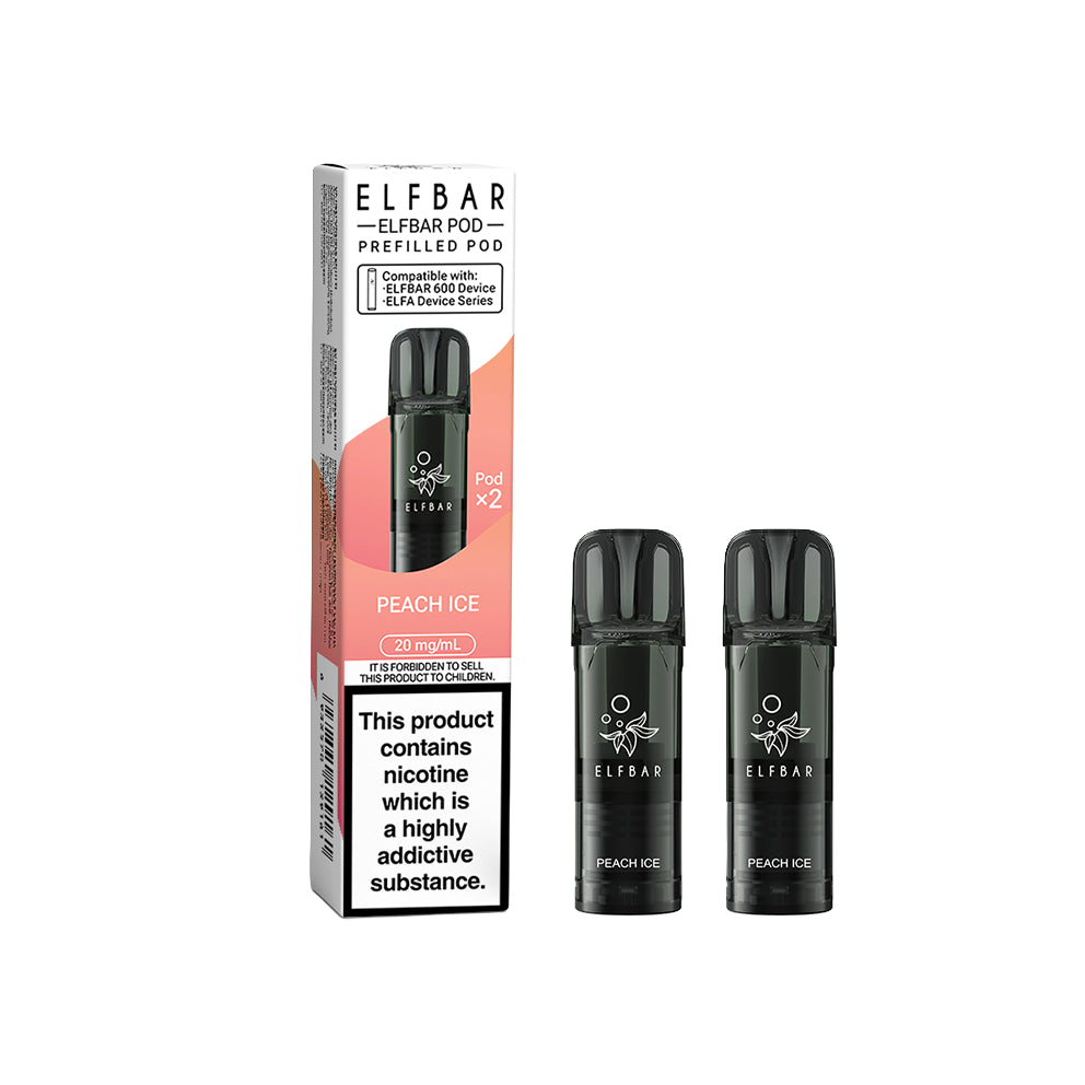 ELFBAR 600 Replacement Pod Peach Ice