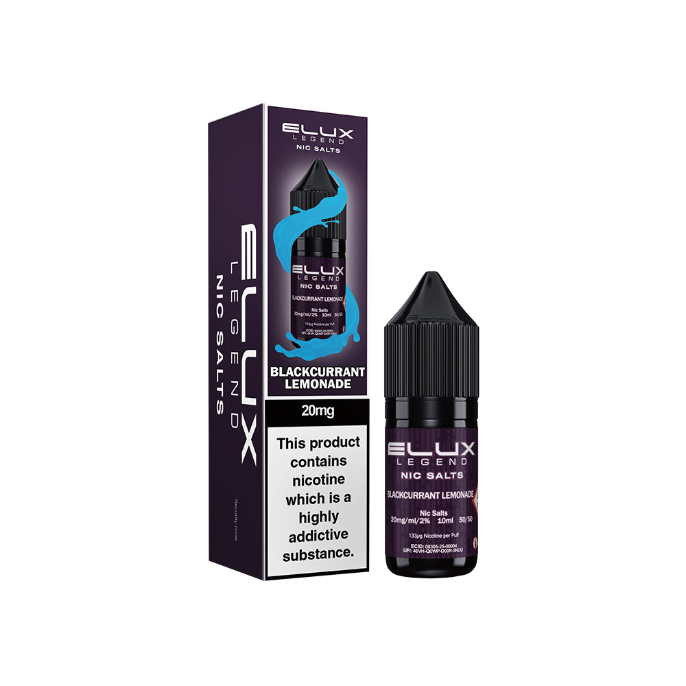 Elux Legend Nic Salts Blackcurrant Lemonade 20mg