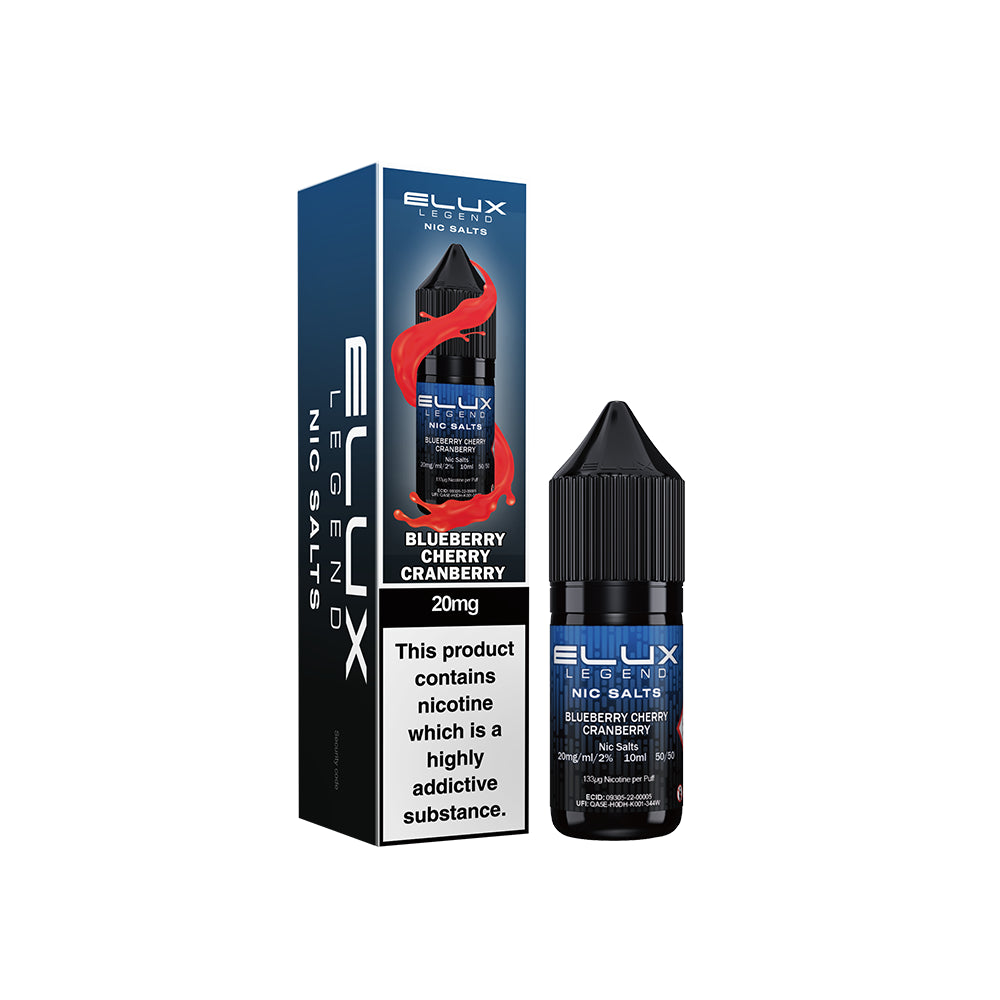 Elux Legends Nic Salts Blueberry Cherry Cranberry 20mg