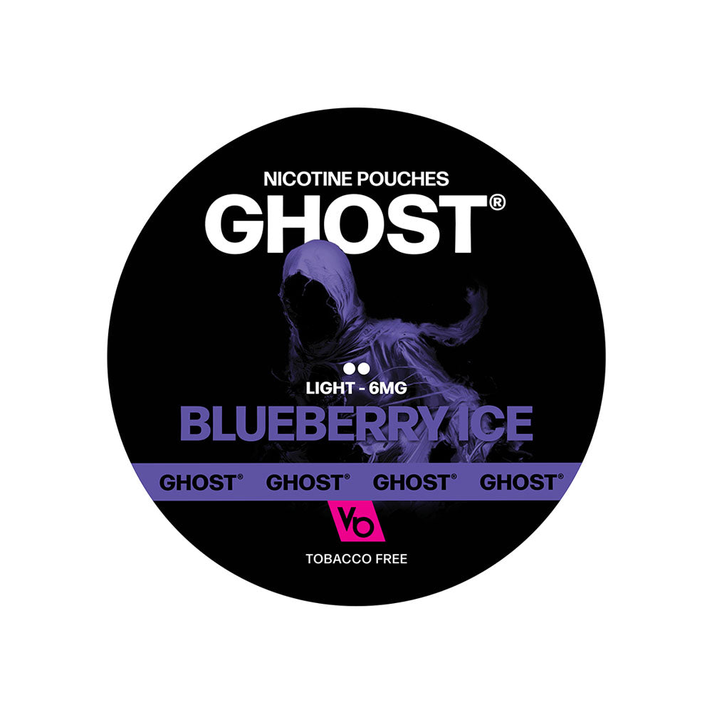 Vapes Bars Ghost Nicotine Pouch Blueberry Ice - Light 6mg