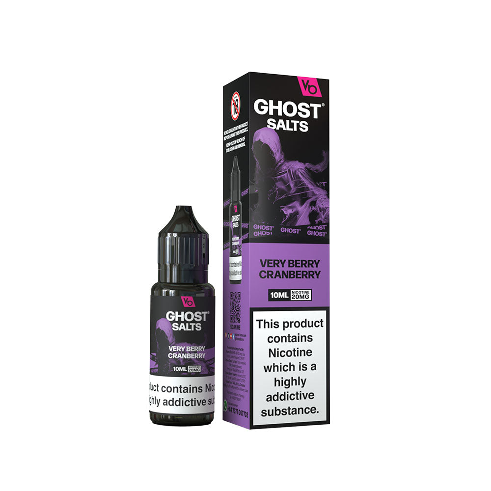 Vapes Bars Ghost Salt 10mg Very Berry Cranberry