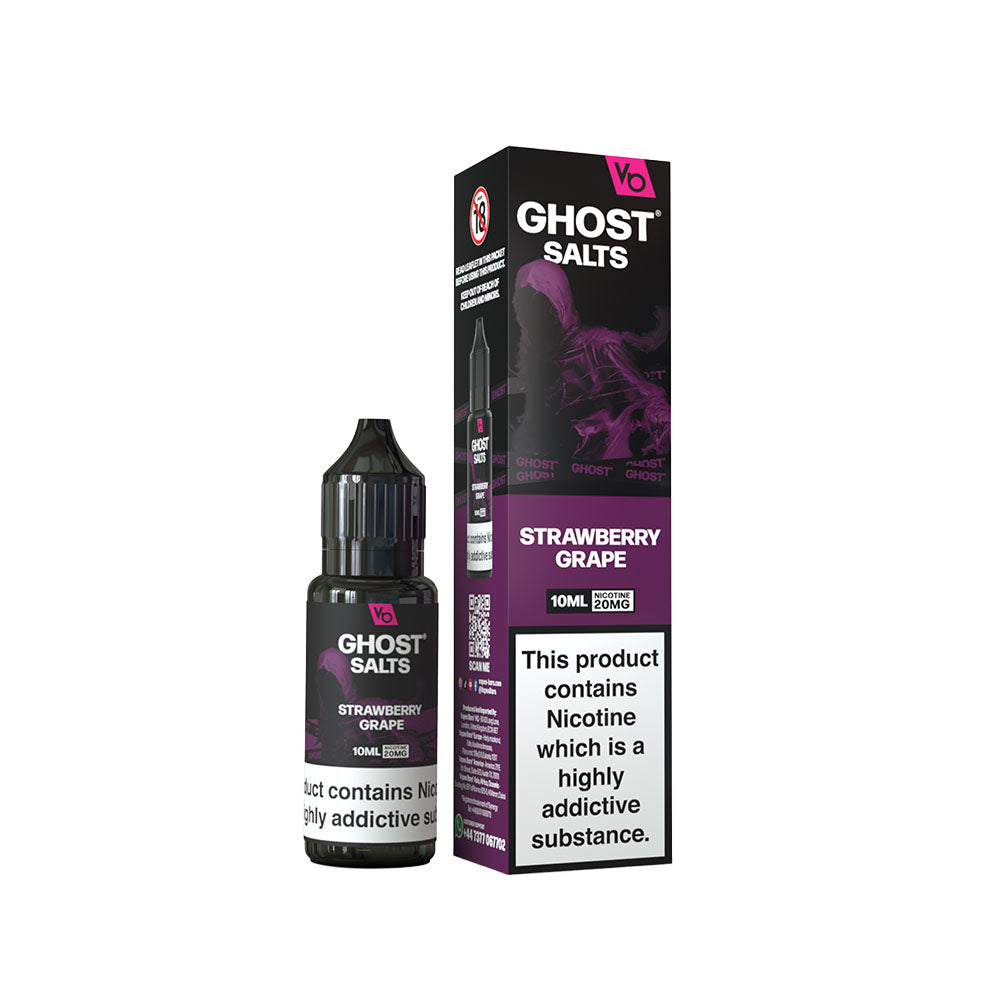 Vapes Bars Ghost Salt 10mg Strawberry Grape